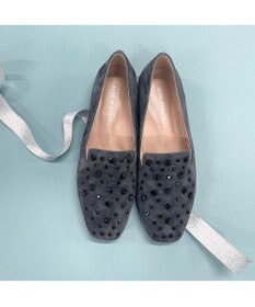 MODE ET JACOMO <MODE ET JACOMO>【軽量】ラインストーンスクエアトゥスリッポン