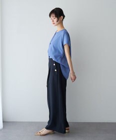 YECCA VECCA 【マシンウォッシャブル】サラサラスキッパーブラウス