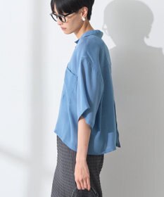 AMERICAN HOLIC 接触冷感シアー開襟半袖シャツ