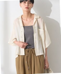 AMERICAN HOLIC 接触冷感シアー開襟半袖シャツ