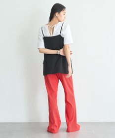 earth music&ecology 【セットアップ対応】フラップボタンビスチェ