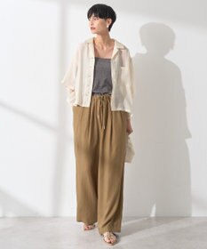 AMERICAN HOLIC 接触冷感シアー開襟半袖シャツ