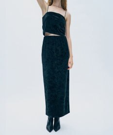 uncrave クラッシュベロア スカート