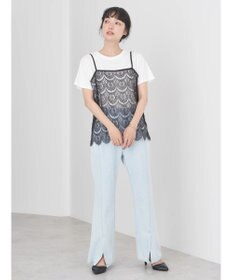 earth music&ecology ＳＥＴ２点レースキャミソール＋ＴＥＥ