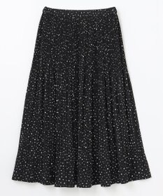 ANY 【2SET】ミニロゴトップス×ドットプリーツスカート セット