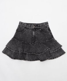WEGO デニムフリルミニスカート