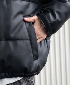 WEGO 【ユニセックス着用ITEM】PUパファーブルゾン