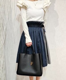 style code 【MERCURYDUO/マーキュリーデュオ】ラージポケット　2WAY ラージトートバッグ　キーリングチャーム付き