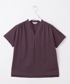 J.PRESS LADIES S プレーティングジャージー バンドカラー カットソー