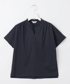 J.PRESS LADIES S プレーティングジャージー バンドカラー カットソー