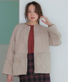 ANY SIS フェイクファーコンビキルティング アウター