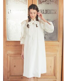 Maison de FLEUR ラッフルボウタイワンピース