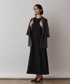 GRACE CONTINENTAL サテンレイヤードワンピース