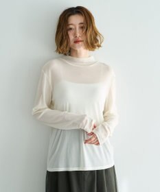 YECCA VECCA ハイネックシアートップス