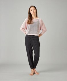Chacott 【ノーソーイングニット】7分袖メッシュニットTシャツ