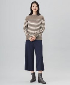 J.PRESS LADIES 【WEB限定カラーあり・洗える】ツムギート flannel ワイド クロップド パンツ