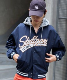 WEGO 【ユニセックス着用ITEM】2WAYフードワッペンスタジャン