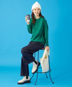 SHARE PARK LADIES 【UVカット・吸水速乾・ストレッチ・軽量・アンチピリング 】ダンボールクルーネックスウェット（S・Mサイズ）