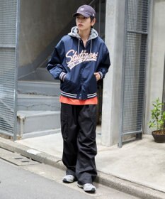 WEGO 【ユニセックス着用ITEM】2WAYフードワッペンスタジャン