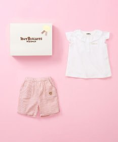 MIKI HOUSE HOT BISCUITS 半袖Tシャツ＆ハーフパンツギフトセット【BOX付き】