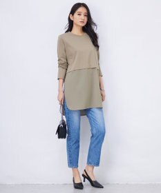 ICB L 【洗える】 ウォーターリサイクルテーパードデニム