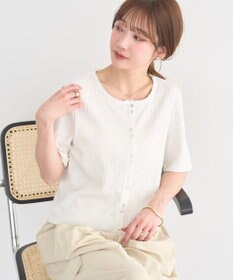 earth music&ecology チェーンリブラメカットソー