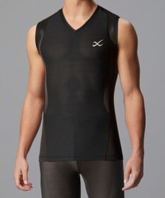 CW-X 【MEN】 CW-X 機能性トップス 【JYURYU TOP】 メッシュ ノースリーブ 肩が動かしやすくなる 運動時の疲労を軽減 ゴルフ 球技 マラソン JAO390 /ワコール