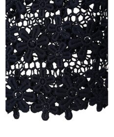 earth music&ecology 裾レース透かしニットプルオーバー