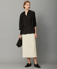 ICB 【接触冷感・速乾・洗える】 ドレープシフォン ブラウス