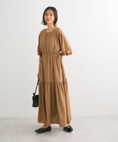 Green Parks ・ＥＬＥＮＣＡＲＥ　ＤＵＥ　５分袖ティアードワンピース