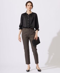 自由区 【接触冷感・UVカット・吸水速乾】シェルタリングオックステーパード パンツ