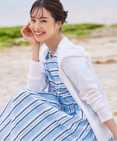 Tiaclasse L 【小倉優子さん着用】【洗える】サマーニットショートパーカー