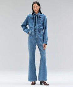 BEIGE， 【洗える・Oggi 11月号掲載】NAVIGLIO / フレアシルエットデニムパンツ