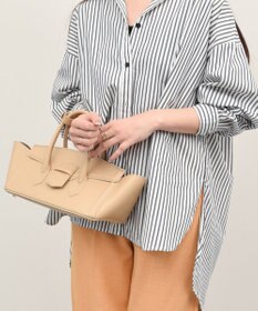 INTER-CHAUSSURES 【CHRISTIAN VILLA】レザーワイドハンドバッグ