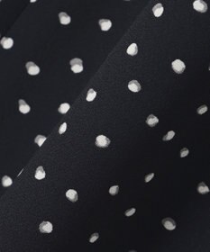 23区 【洗える】バックサテンアムンゼン ドットプリント ワンピース