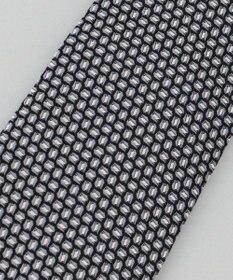 GOTAIRIKU 【日本製】西陣ネクタイ_ブラック×シルバー系