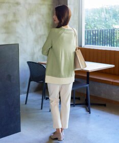 Tiaclasse 【洗える】重ね着風配色ニットチュニック