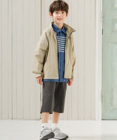 J.PRESS KIDS 【140-170cm】TCブロード パネルボーダープリント シャツ