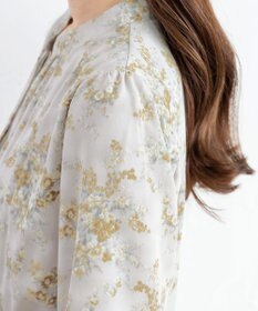 Tiaclasse L 【洗える】花柄フレアワンピース