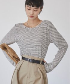 WEGO 【ANGIE VINTAGE】シアーボーダーバックオープントップス