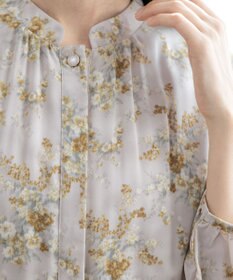 Tiaclasse L 【洗える】花柄フレアワンピース