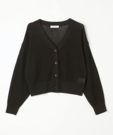 ANY 【洗濯機可】アイレットパターンカーデガン