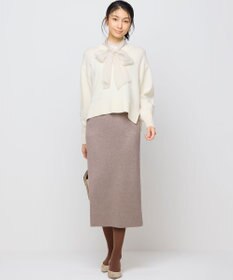 組曲 シャイニーオーガン ボウタイ付きブラウス