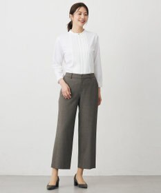 J.PRESS LADIES L 【洗える】T/Rアルガンシルク ワイド パンツ