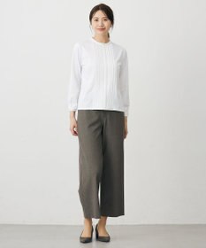 J.PRESS LADIES L 【洗える】T/Rアルガンシルク ワイド パンツ