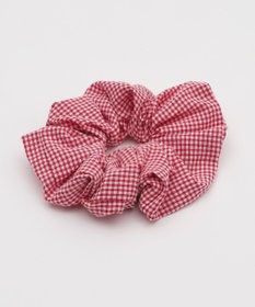 WEGO Lギンガムチェックシュシュ