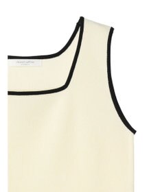 Green Parks ノースリーブスクエアニットプルオーバー