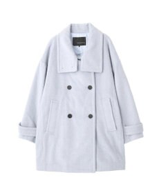 YECCA VECCA ウール混ミドル丈スタンドカラーコート