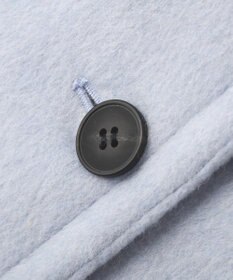 YECCA VECCA ウール混ミドル丈スタンドカラーコート