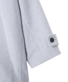 YECCA VECCA ウール混ミドル丈スタンドカラーコート